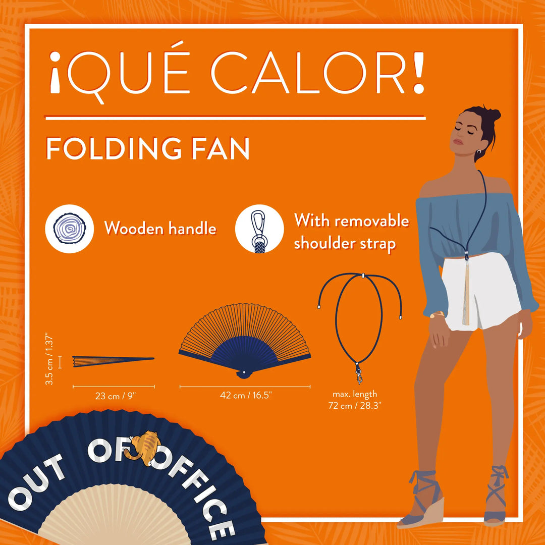 Que Calor! - Folding Fan - Out Of Office