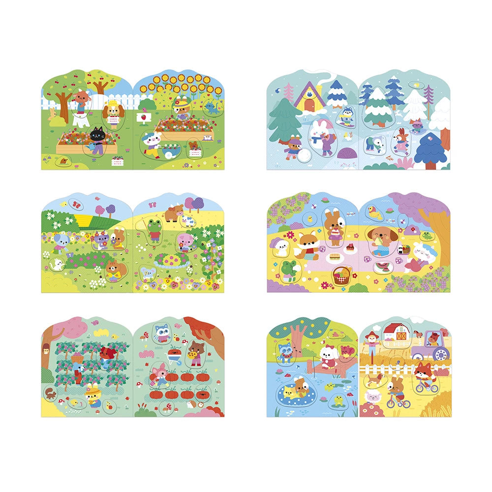 Cuaderno de pegatinas - El campo