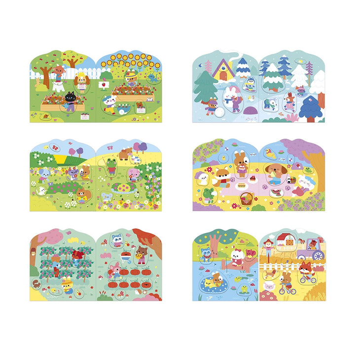 Cuaderno de pegatinas - El campo