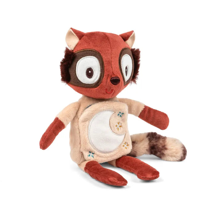 Libro de tela y peluche fosforescente Elvis el lémur Nuevo
