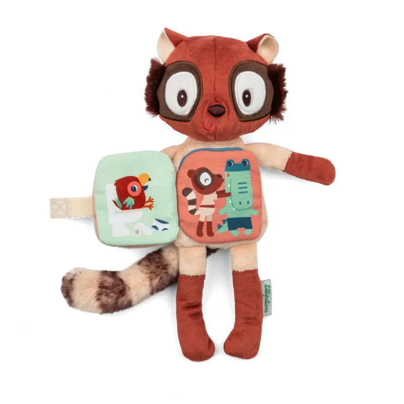 Libro de tela y peluche fosforescente Elvis el lémur Nuevo