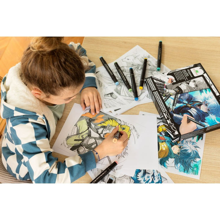 Manga L - Diseño y Marcadores - Héroes Guerreros