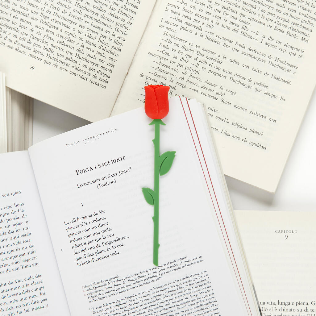 Marcapáginas Rosa Sant Jordi