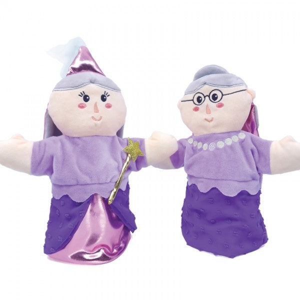 Marionetas de doble cara Abuela y Hada