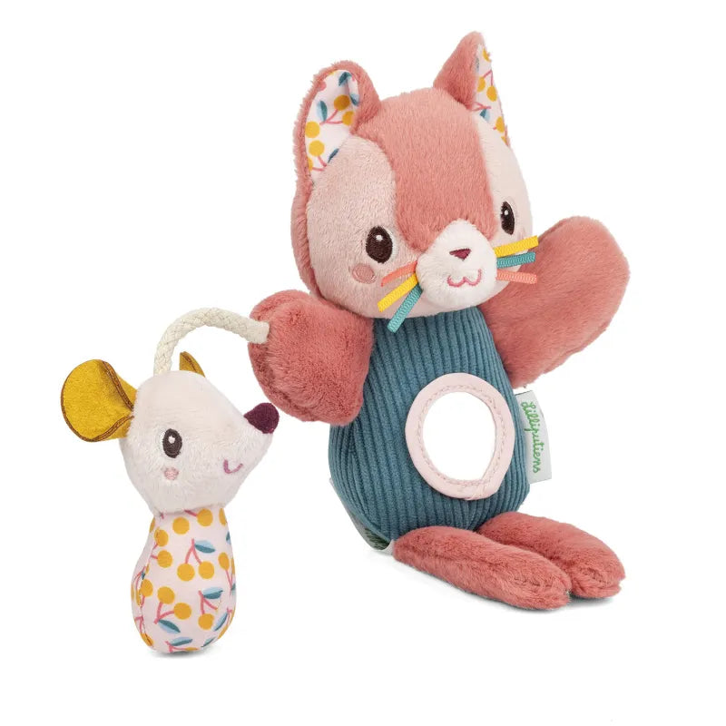 Marioneta de dedo de peluche Jeanne la gata