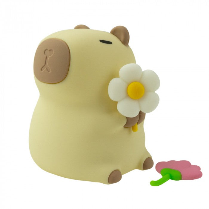 Lámpara de noche LED RGB Capybara florista RGB