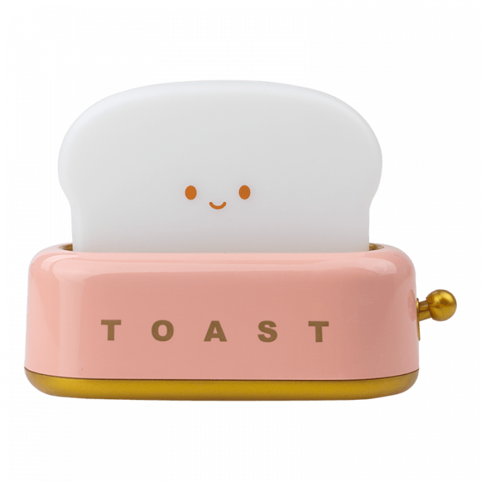 Lámpara de noche LED tostadora rosa