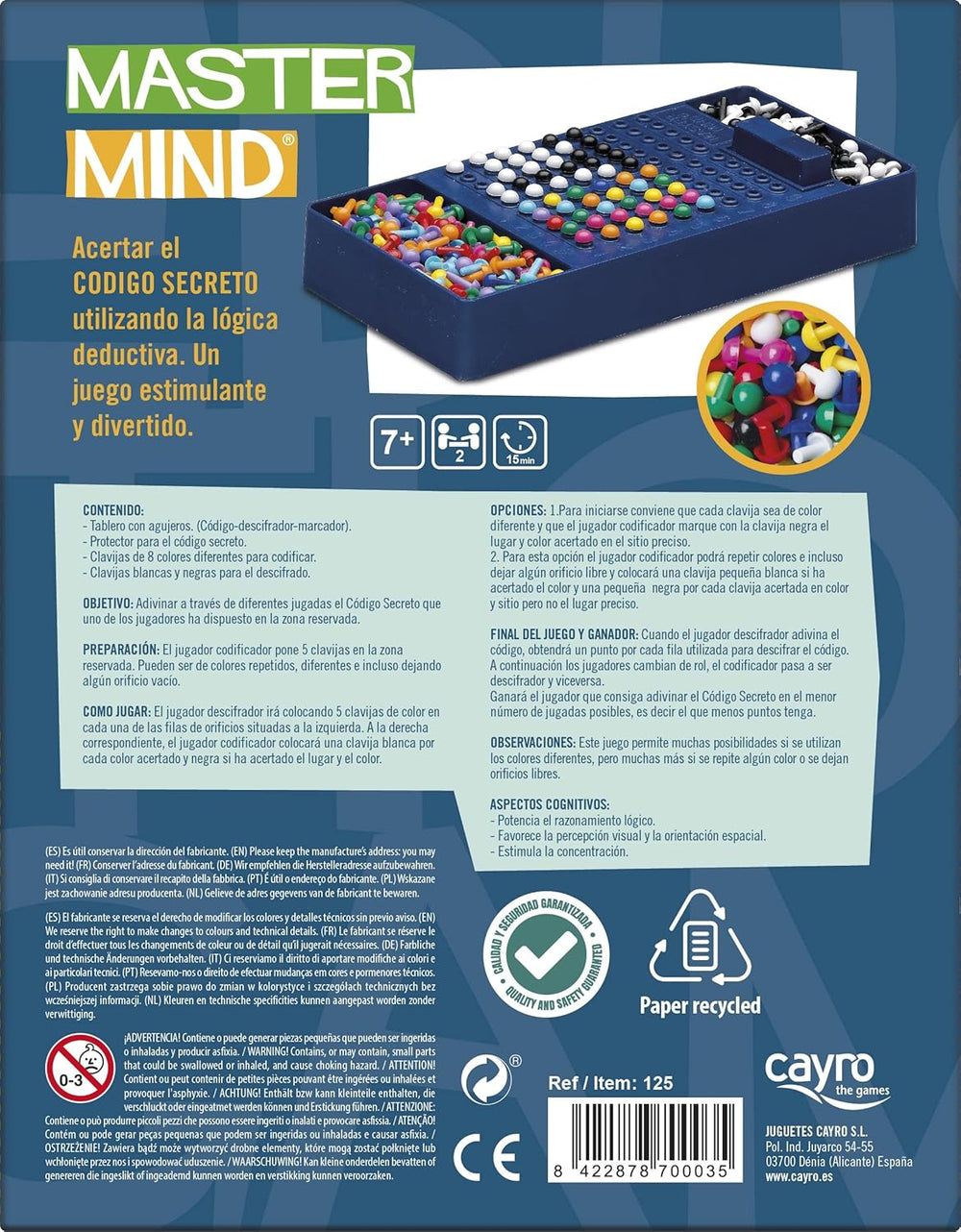 Master Mind Colores Viaje