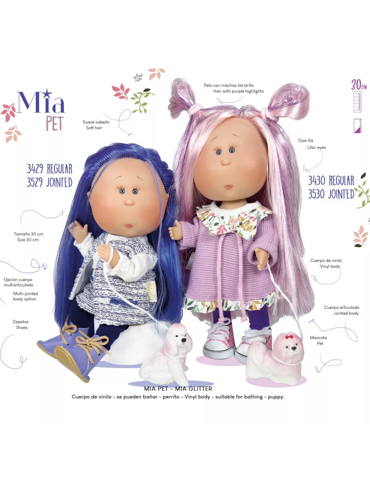 Muñeca Mia Pet Pink