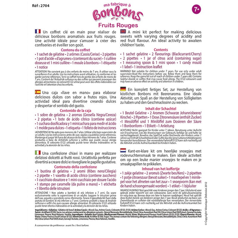 Mini Fabrica de chuches de frutos rojos