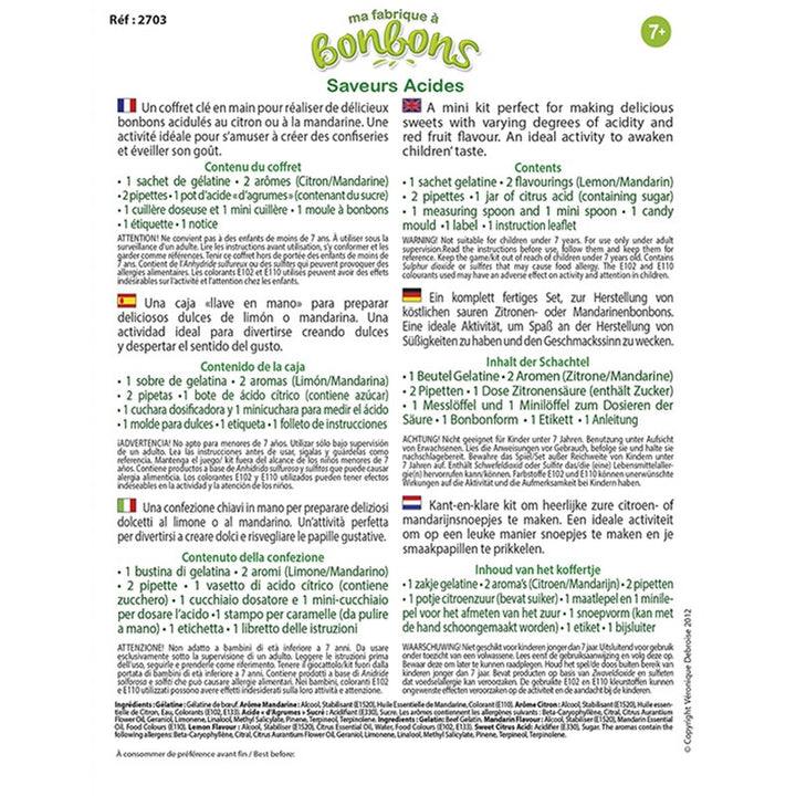 Mini Fabrica de chuches frutos ácidos