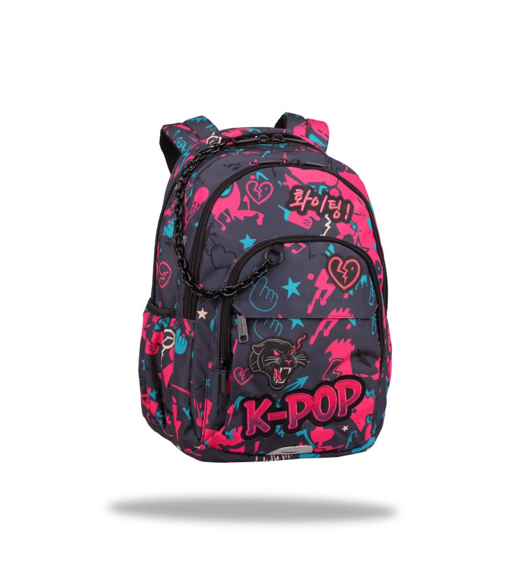 Mochila escolar juvenil BASIC PLUS K-Pop Dark