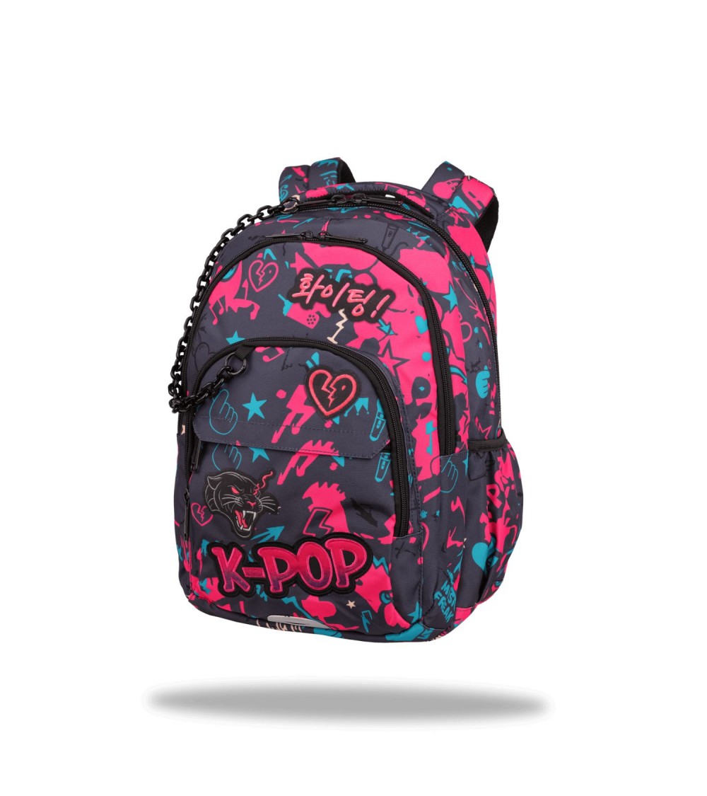 Mochila escolar juvenil BASIC PLUS K-Pop Dark