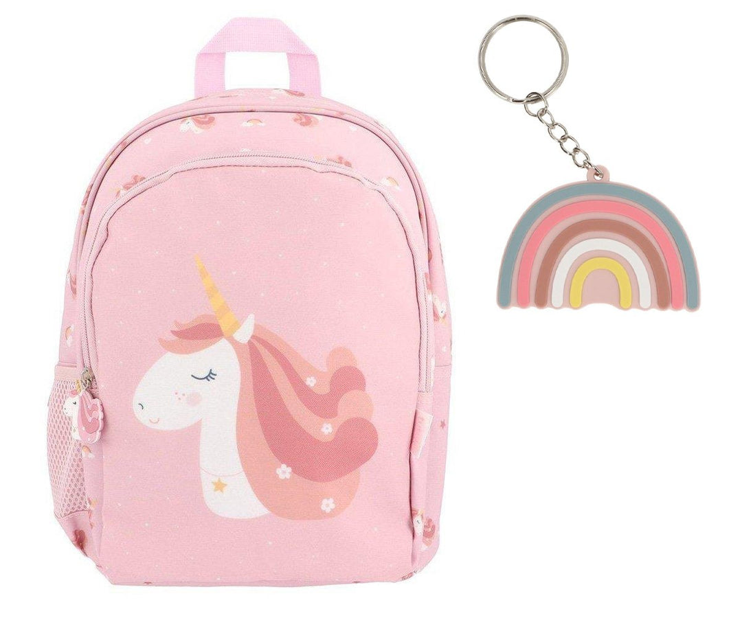 Mochila Mediana Magical Unicorn + Llavero
