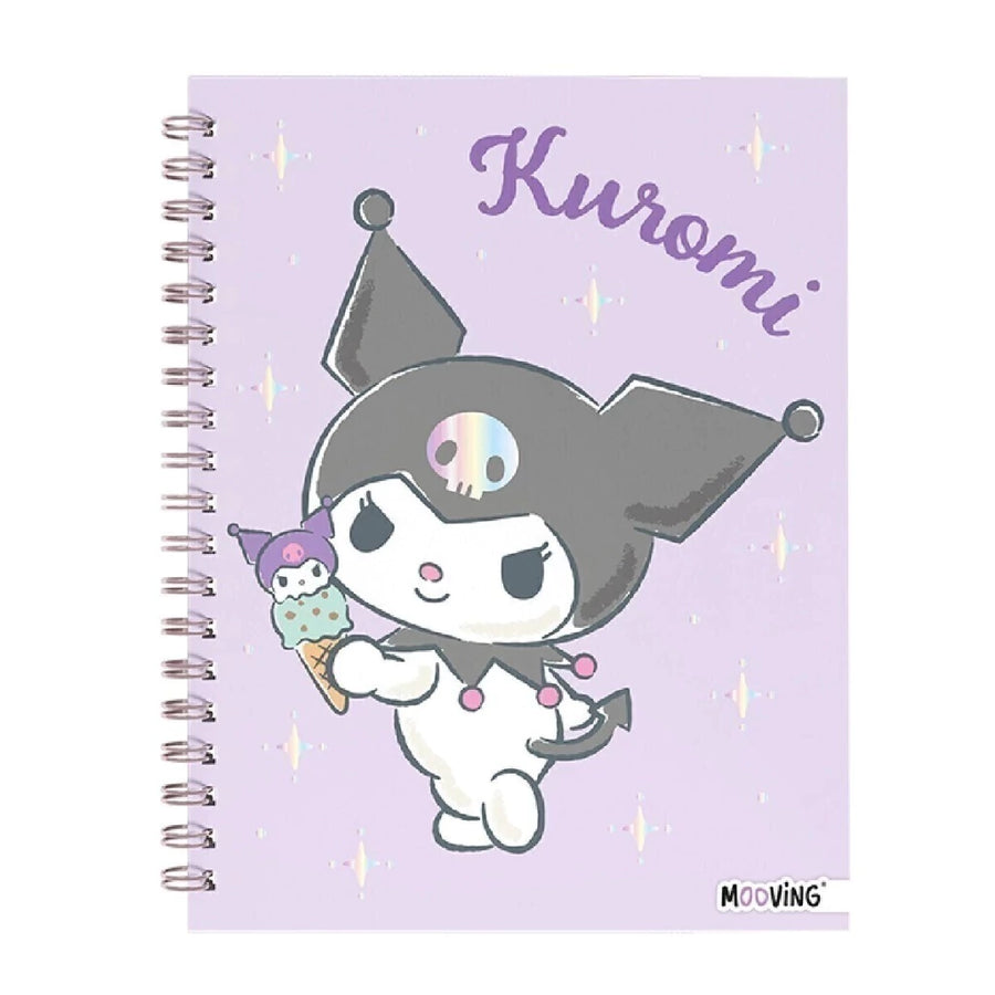 Cuaderno espiral A5 Premium Kuromi con helado