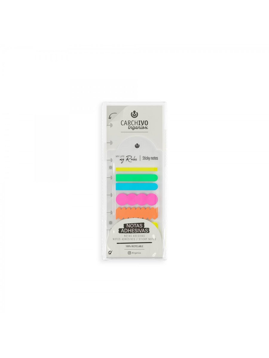 Notas Adhesivas Ingeniox Irregular Colores Neon