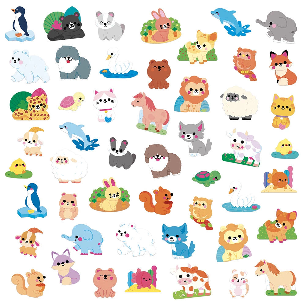 Pegatinas de animales x50