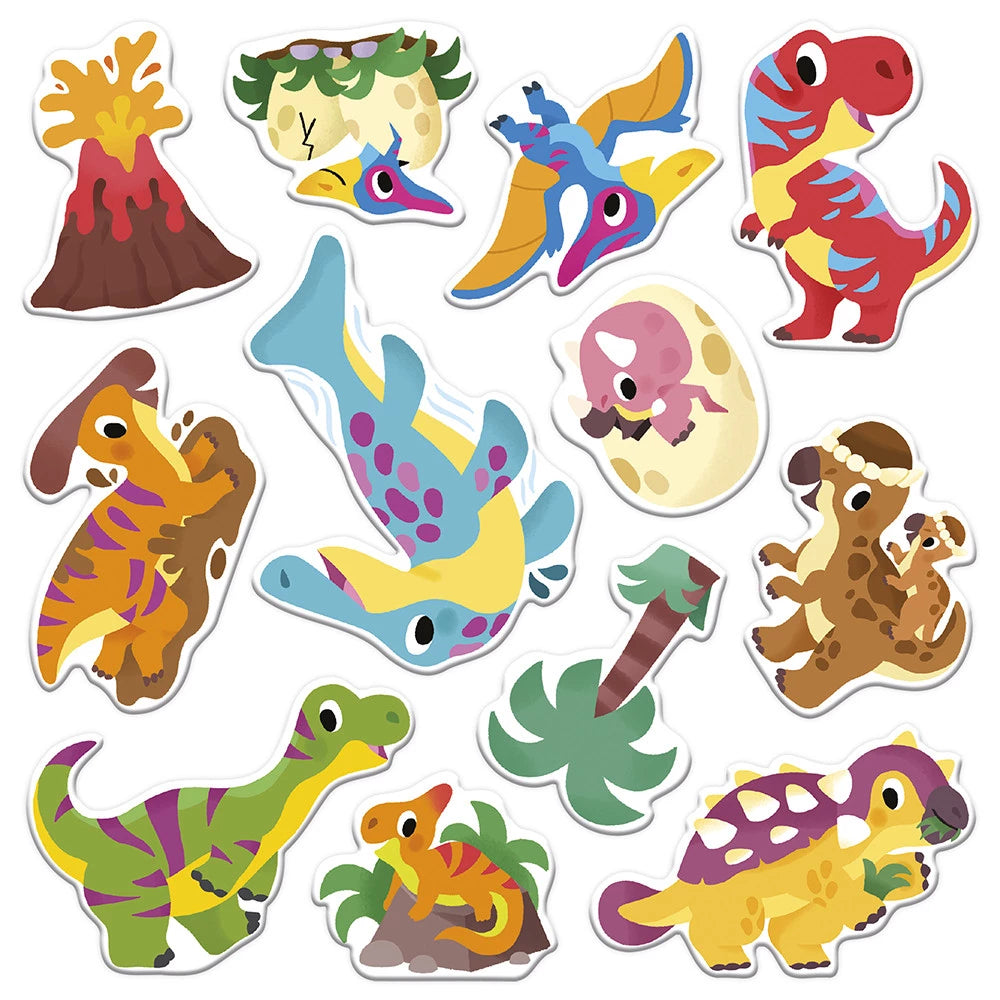 Pegatinas Gruesas Reposicionables - Dinosaurios