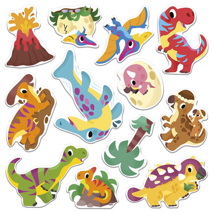Pegatinas Gruesas Reposicionables - Dinosaurios