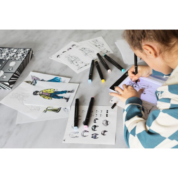 Manga - Tableta de luz LED recargable XL - Crea tus personajes de manga