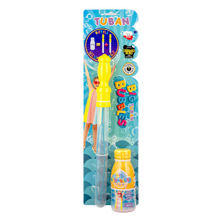 Kit Bubbles espada burbuja y 250 ml líquido doble recarga