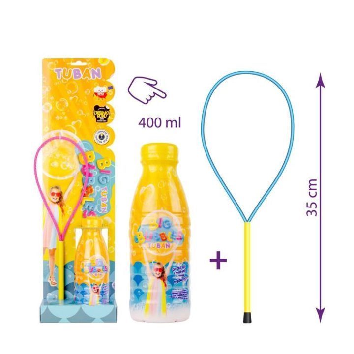 Conjunto Bubbles anillo y 400 ml líquido