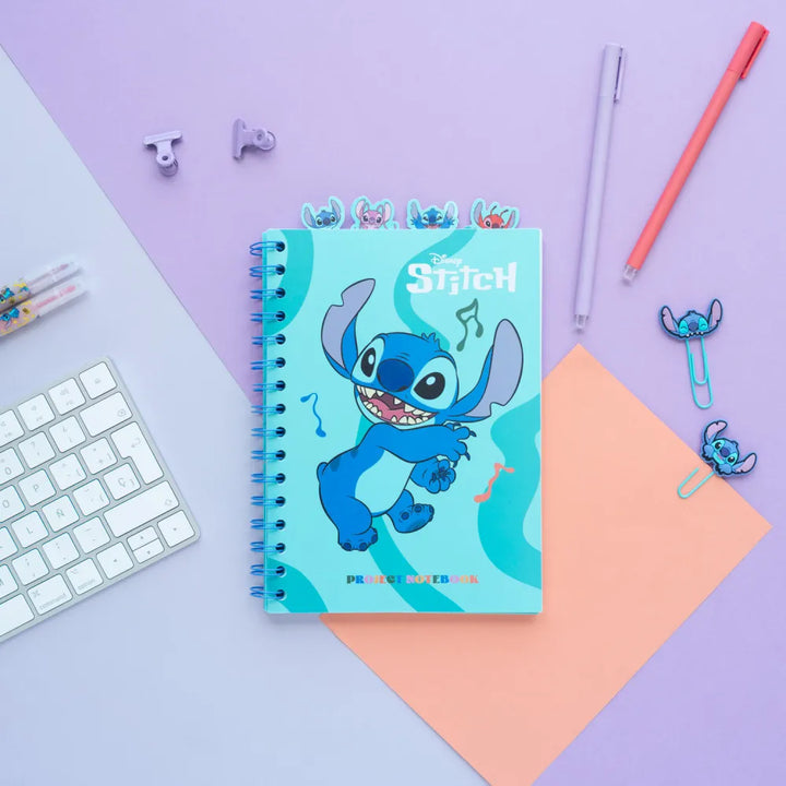 Project Notebook A5 Disney Sticth Waves