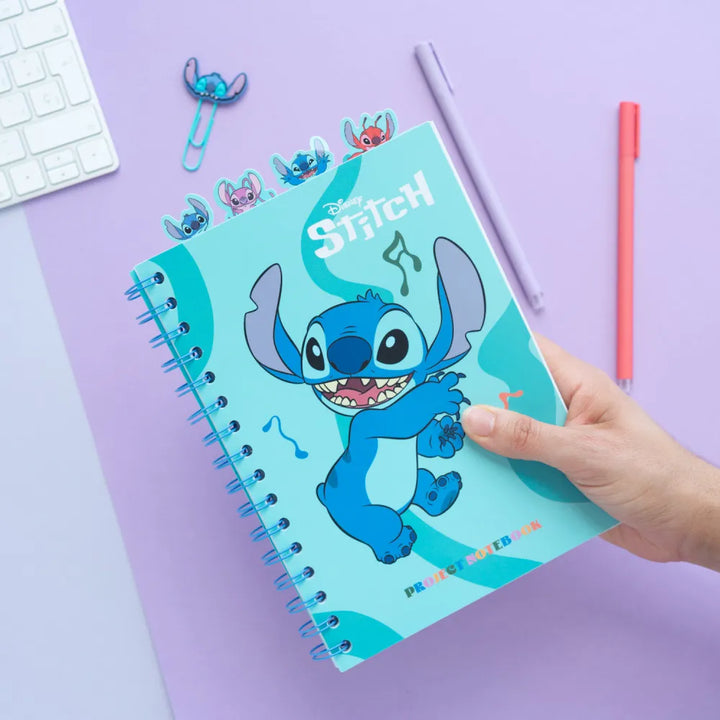 Project Notebook A5 Disney Sticth Waves