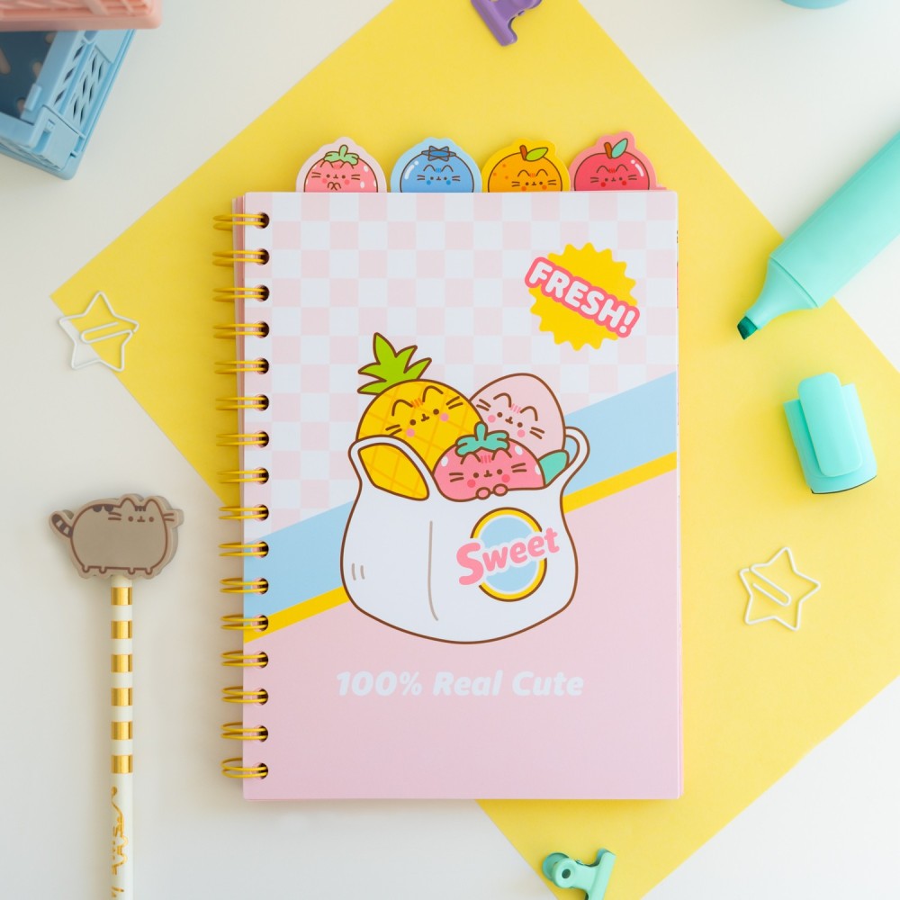 Project Notebook A5 Pusheen Fruits