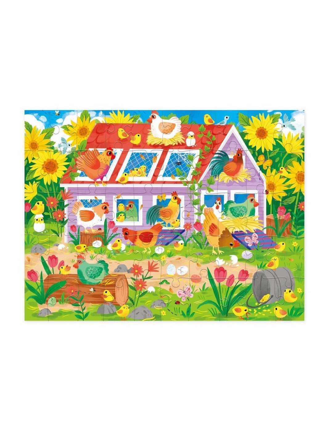 Puzzle de la casa/Gallinero - 50 piezas