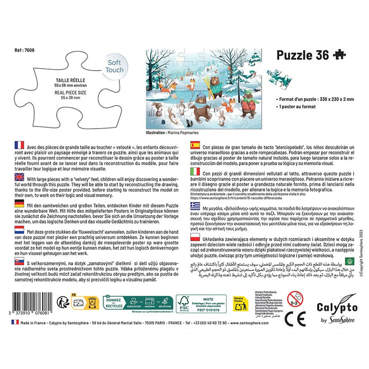 Puzzle 36 pc En la Nieve