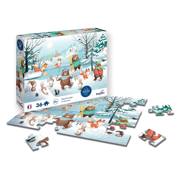 Puzzle 36 pc En la Nieve