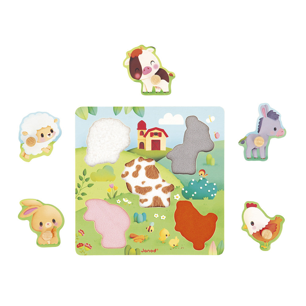 Puzzle táctil de 5 piezas Farmhouse