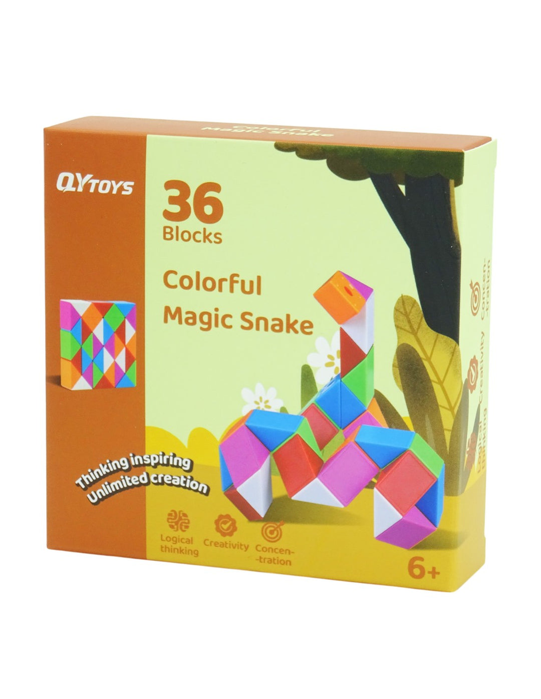 Qiyi Snake Multicolor Rubik 36