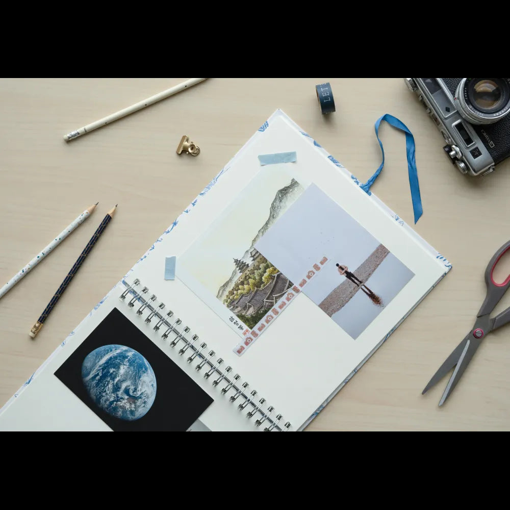 Scrapbook album foto Blue Nature