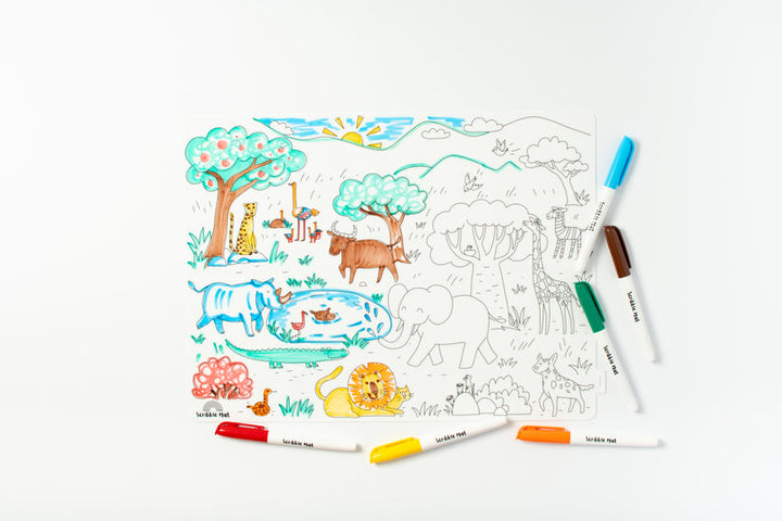 Scribble Mat "De Safari"