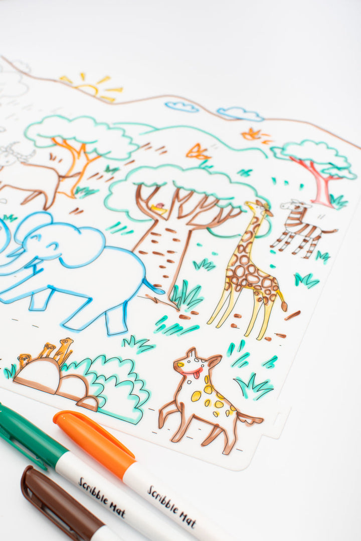Scribble Mat "De Safari"