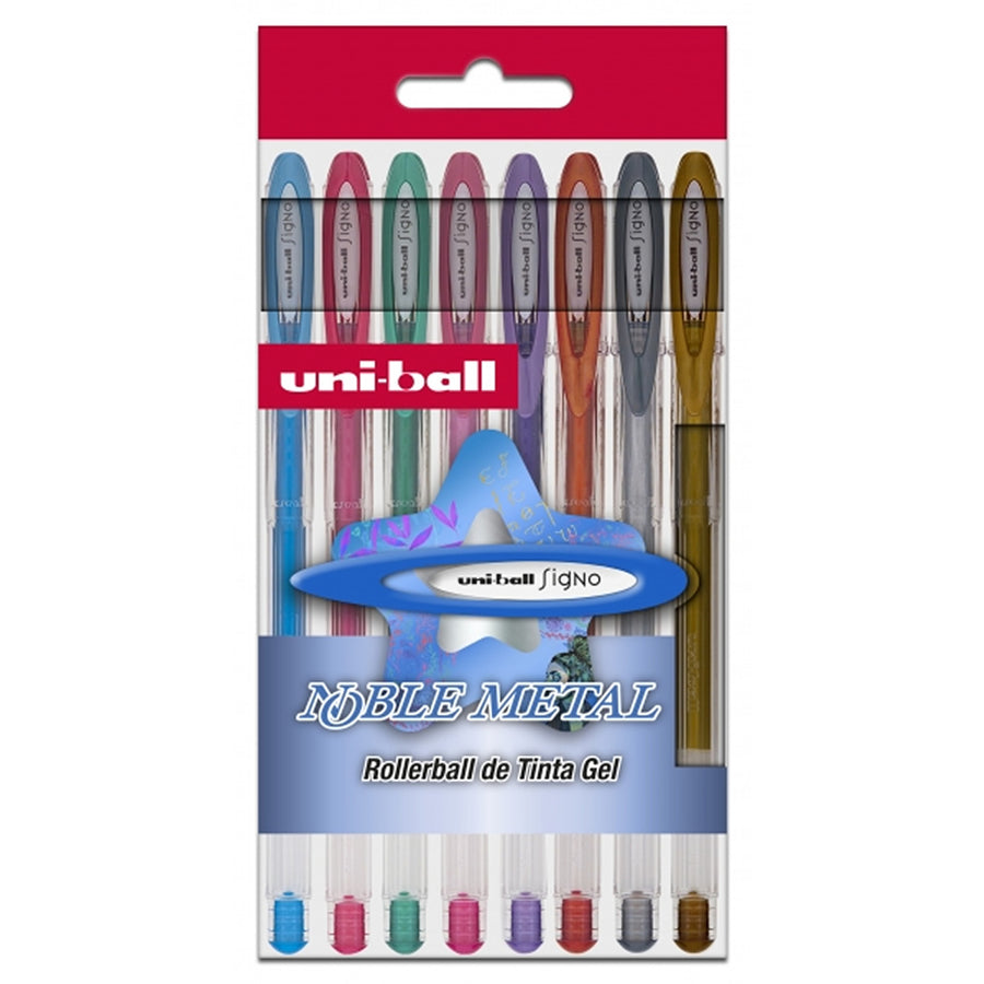Uni-ball Signo Noble Metal - Estuche UM-120 NM 8P 0,8mm