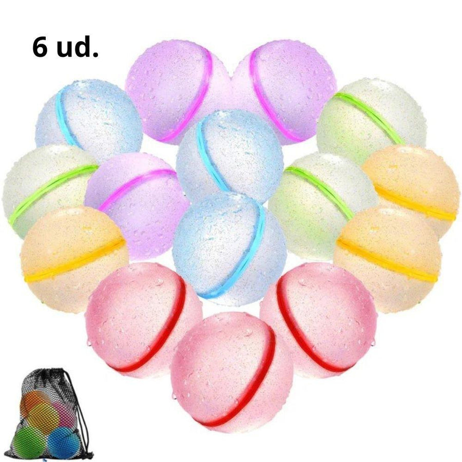 Globos de agua reutilizables Glitter Brillantes