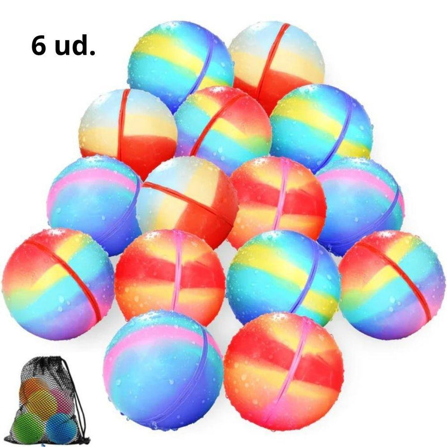 Globos de agua reutilizables Rainbow