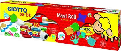 Giotto Bebe * Set Pintura A Dedos + Maxi Rollo De Papel