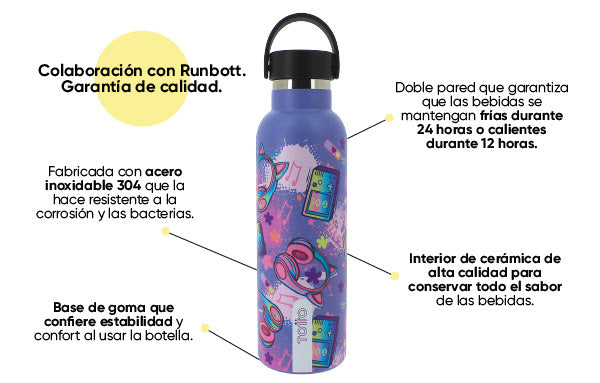 Botella escolar - Anna de "Totto with Runbott"