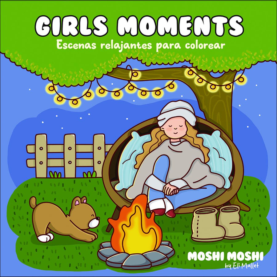 Girls moments : escenas relajantes para colorear