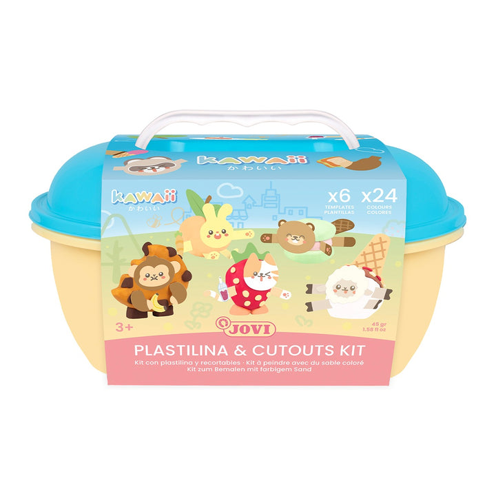Cofre Kawaii plastilina + recortables
