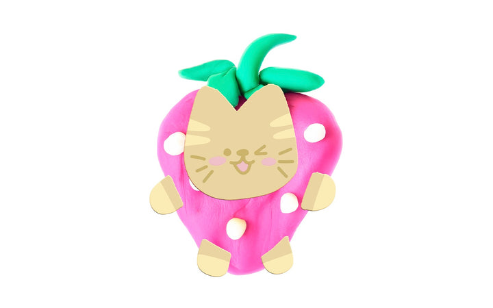 Cofre Kawaii plastilina + recortables